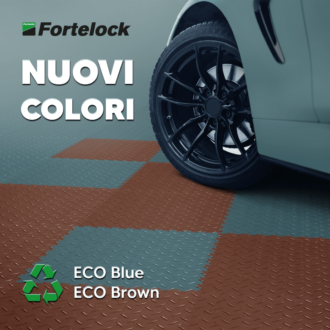 NOVITÀ – Piastrelle in PVC Fortelock nei nuovi colori ECO Blue ed ECO Brown