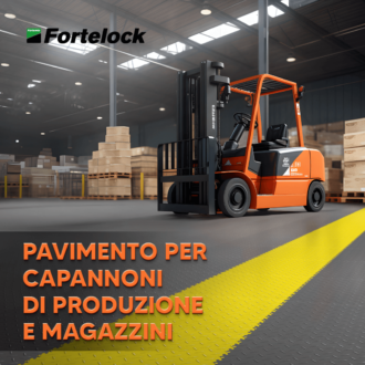 Massima durata ed efficienza: Piastrelle in PVC Fortelock – pavimento per capannoni di produzione e magazzini