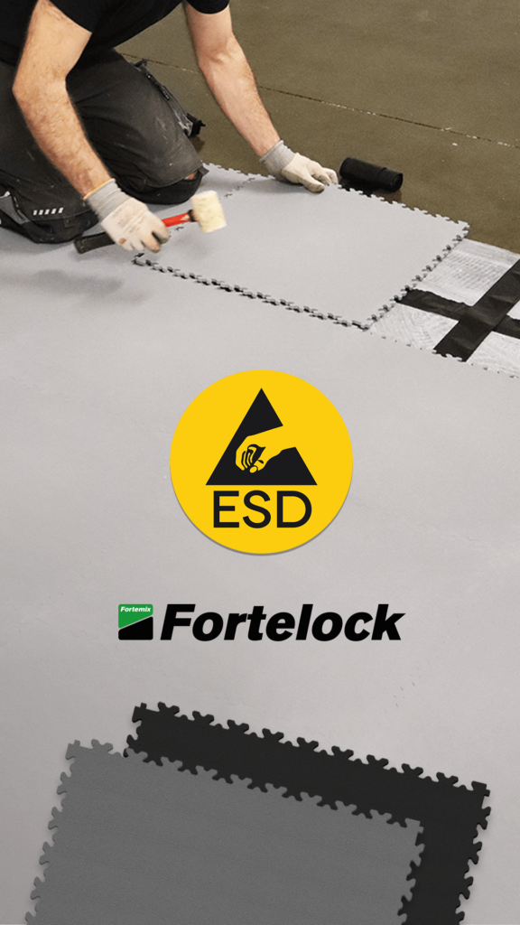 Fortelock ESD pavimento